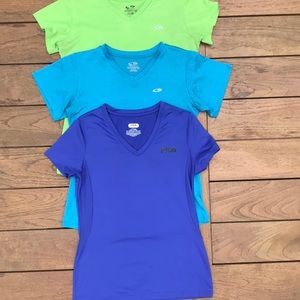 Girls dry fit exercise shirts